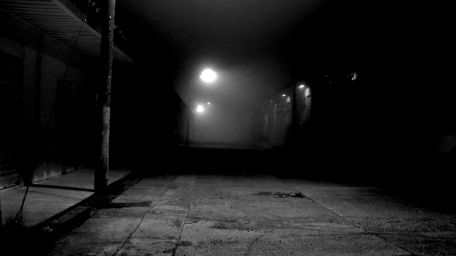 Calles a oscuras y sin luz